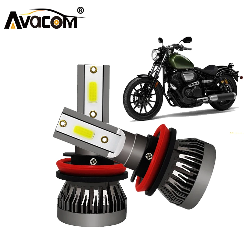 Avacom H7 светодиодный moto rcycle фара COB Чип автомобильные аксессуары H4 фар автомобиля