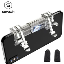 Чувствительный сенсорный напальчник Pubg геймпад мобильный контроллер триггер Кнопка огня для телефона l1r1 Sweatproof дышащий Finger Cots