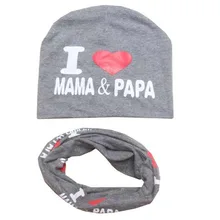 Высокое качество 2 шт./компл. детская одежда из хлопка; для малышей для девочек и мальчиков зимняя утепленная куртка для малышей для зимние теплые Вязаные Шапка Шарф Набор