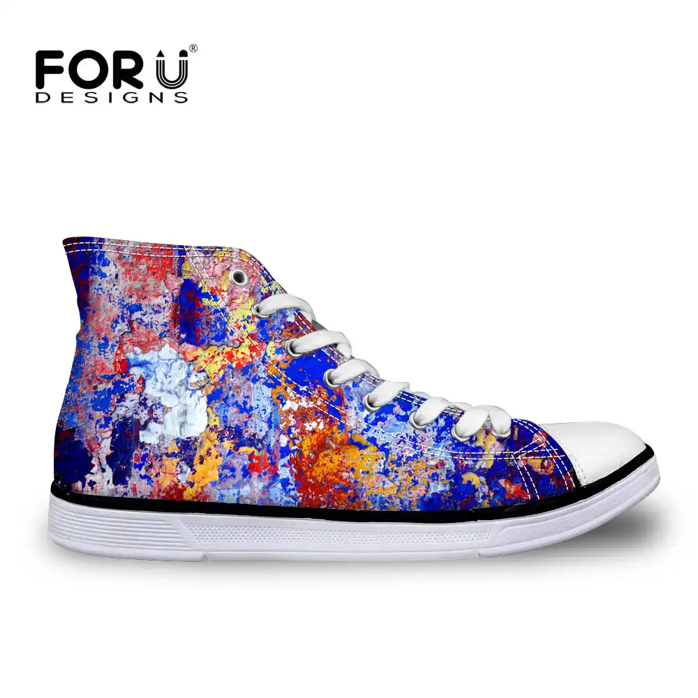 colorful canvas shoes