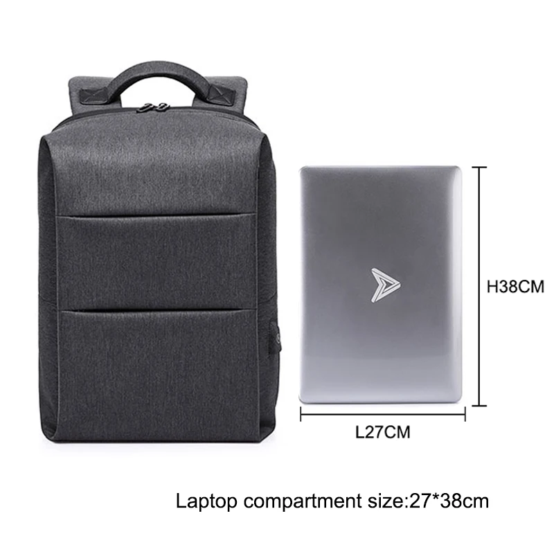 KAKA повседневный мужской рюкзак для ноутбука 15," Mochila, водостойкий рюкзак с зарядкой через USB, мужской школьный рюкзак для подростков wo для мужчин