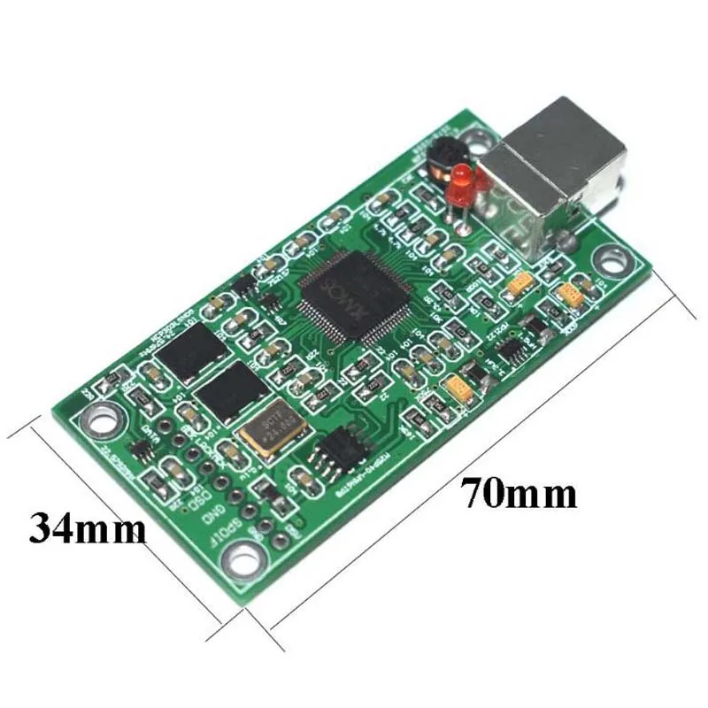 SITIME Crystal XMOS XU208 USB 384K 32B модуль I2S SPDIF выход поддержка DSD для ES9018 ES9028 ES9038PRO DAC Hi Fi