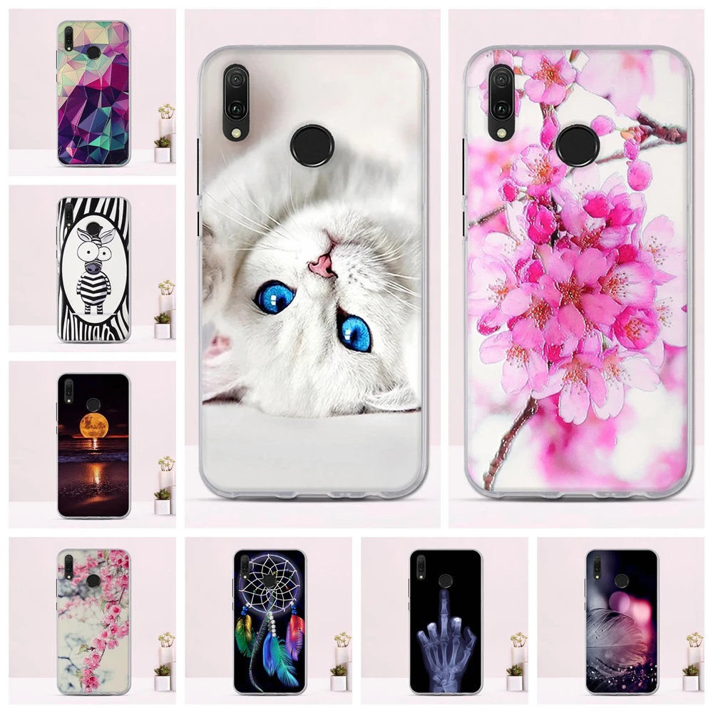 Мягкий чехол из ТПУ для Huawei Y9 2019 силиконовый задняя крышка 6 5 дюйма Enjoy 9 Plus |