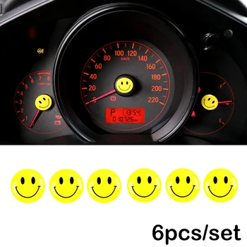 

6/set Car-styling 3D Epoxy smile sticker for lada mazda fiat lifan audi byd volvo honda mitsubishi Car Styling