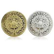 Металлическая Мини Милая Mayan ацтекская монета Коллекционная монета художественная коллекция медаль подарки сувениры значок 2 цвета на выбор