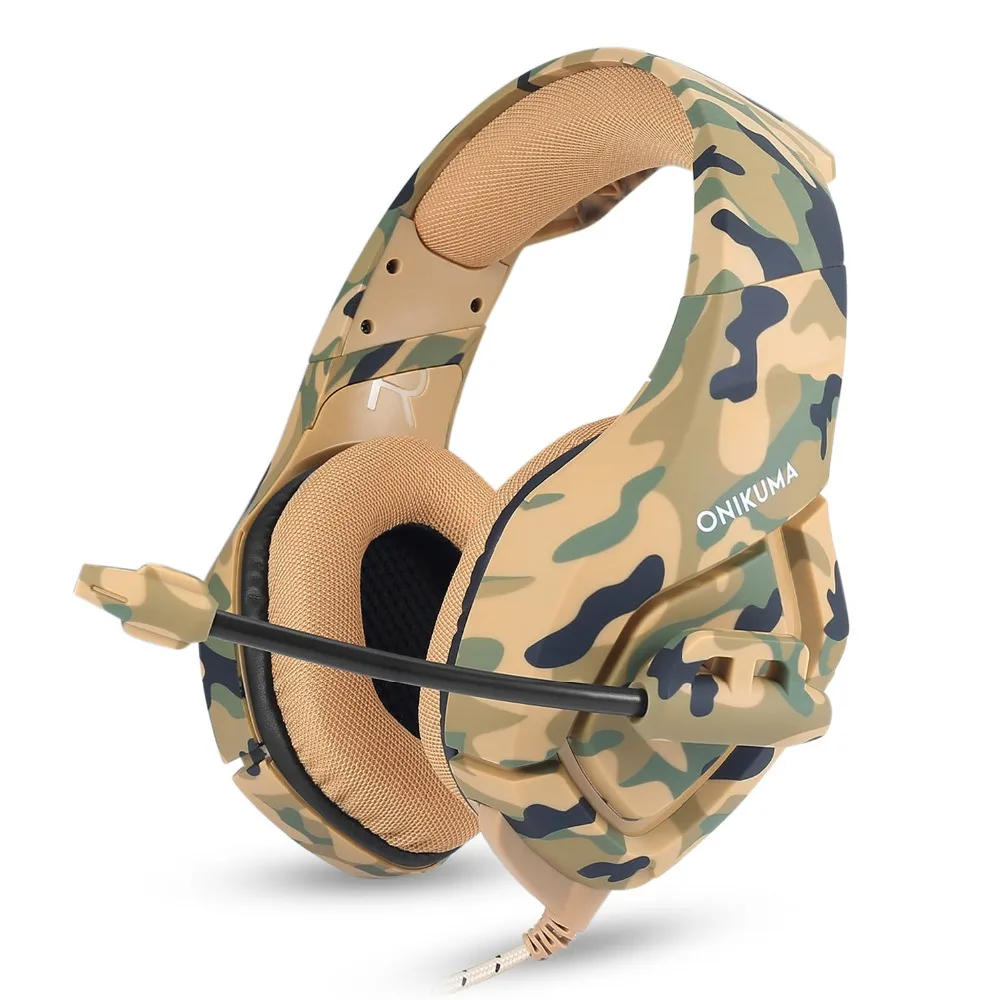 Лучшая игровая гарнитура Casque K1 с микрофоном камуфляжные наушники