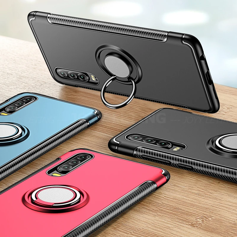 Автомобильный держатель кольцевой чехол для телефона huawei P20 P30 Pro противоударный
