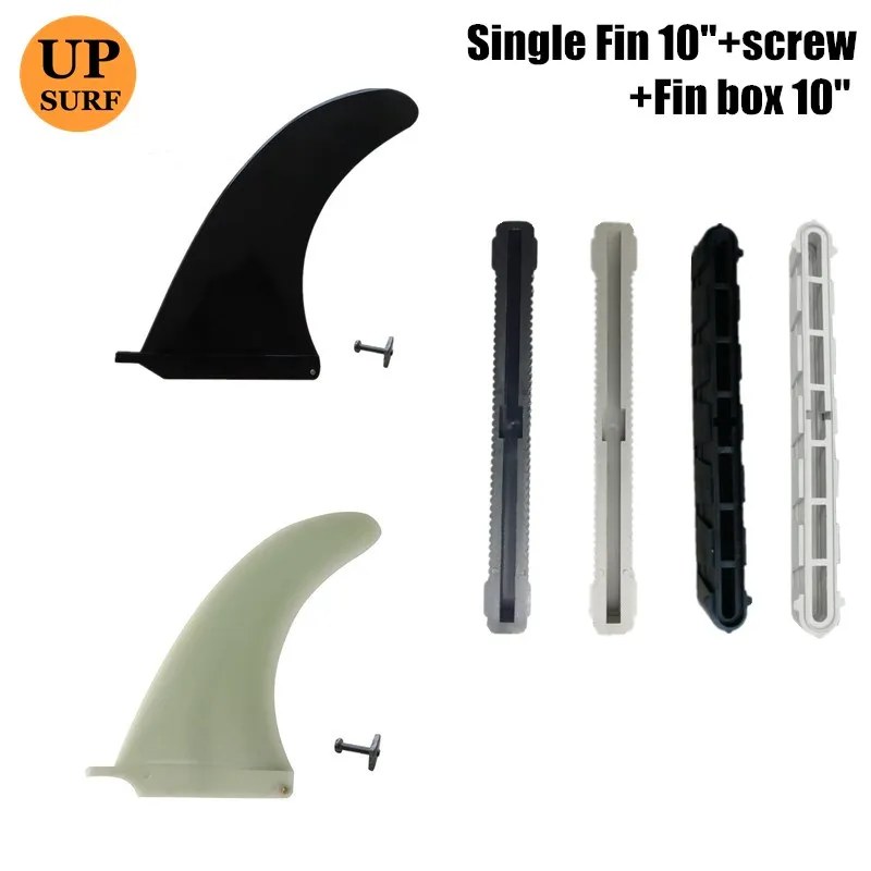 

10 inch Surfboard Fin with box and screw Paddle board Longboard Single Fins Length Surfboard Center Fins High Sale single Fin