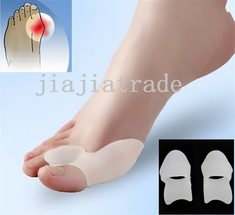 Cuidados com os Pés Separadores do Dedo do pé Lote Palmilhas Corretivas Toes Dispositivo Fendido Hallux Valgo Órteses 100 Par –