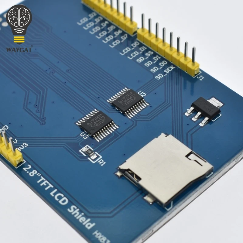 WAVGAT 2,8 дюйма 3,3 В 300 мА TFT lcd Щит сенсорный дисплей модуль для Arduino UNO с резистивной сенсорной панелью DIY Kit