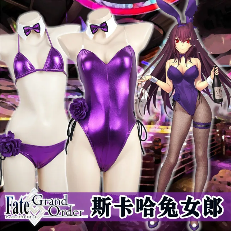 Костюм для косплея Cos Fate/Grand Order Scathach FGO Lancer Fun Дамское Белье кролик девочка зайчик