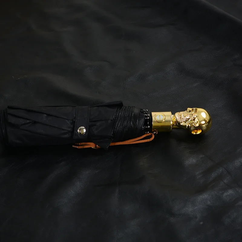 Мужской зонт креативный стиль металлический череп голова Панк Стиль