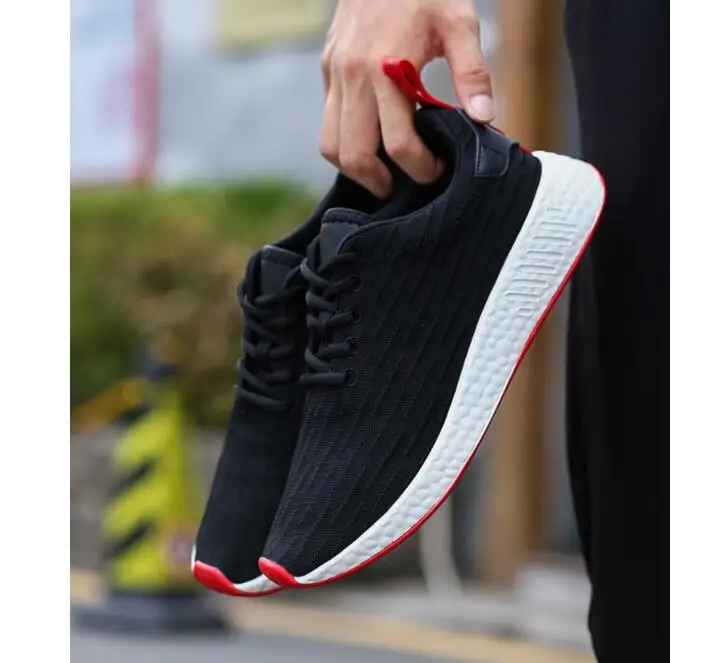 

2018 new flying woven shoes women's casual mesh shoes B60