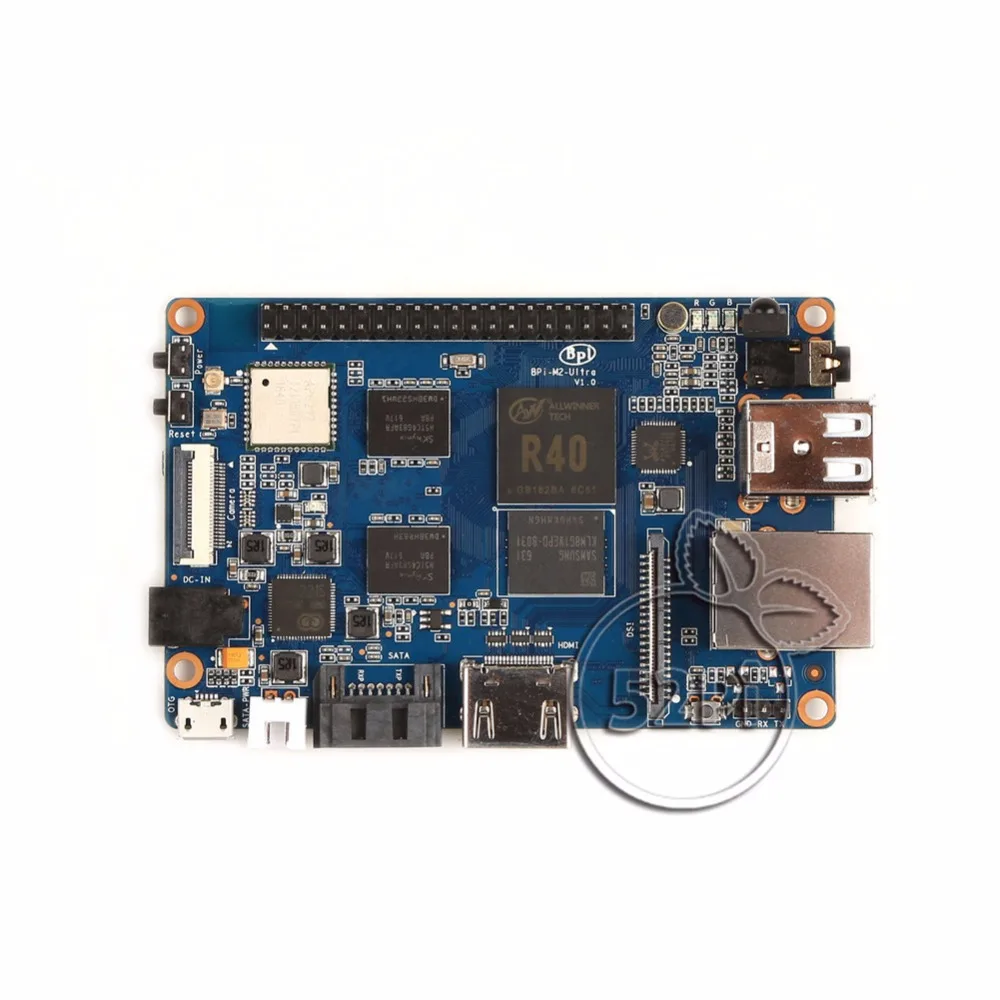 Banana Pi M2U BPI-M2U BPI-M2 Ultra R40 четырехъядерный 2 Гб ОЗУ с SATA WiFi Bluetooth 8 ГБ eMMC demo одноплатная и 3дБ антенна