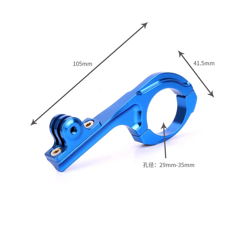 Aluminum Alloy  Bicycle Clip Motorcycle Bike Handlebar Clamp Mount Adapter For GoPro Hero 6 5 4 3 Sports Camera Accessories (6)