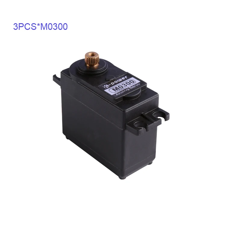 

3PCS K-power M0300 4.5KG Torque analog Metal Gear waterproof Servo for RC Airplane, Car, Boat, Robot and Retract Landing Gear