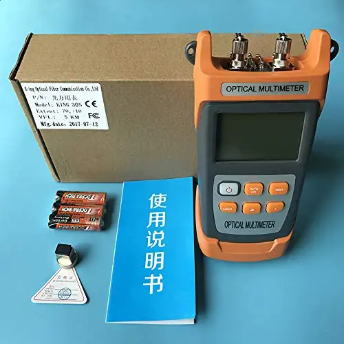 

KING-30S 2in1 Fiber optical power meter -70 to +10dBm and 1mw 5km Fiber Optic Cable Tester Visual Fault Locator