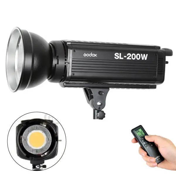 

Godox SL-200W 200W 5600K Studio LED Continuous Photo Video Light Lamp wth Remote