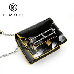 EIMORE дизайнер Для женщин вечерняя сумочка; BS010 сумки на плечо из натуральной кожи роскошные Для женщин Сумки сумка-мессенджер с цепочкой