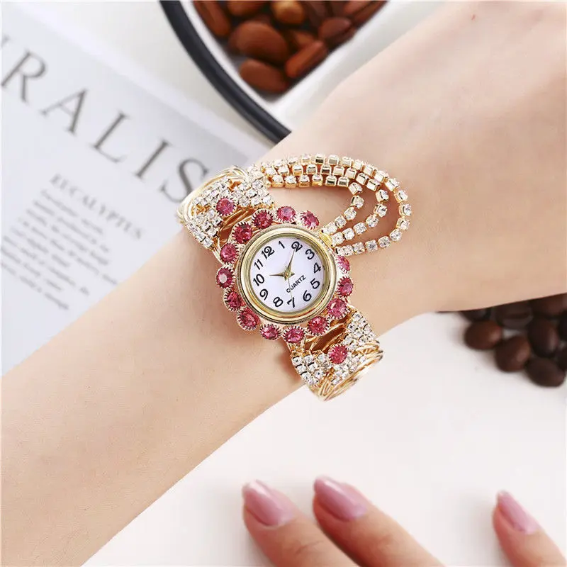 Khorasan Эксклюзивные часы для женщин Khorasan сплав модные женские часы reloj mujer креативный бахрома кварцевые часы браслет модель XC
