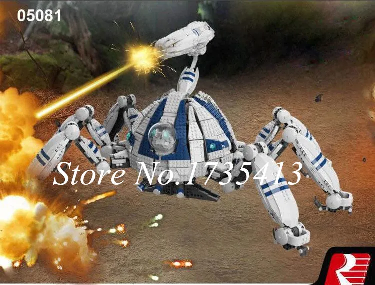 

2017 New LEPIN 05081 4123Pcs Star War Series AT-AT the Robot Electric Remote Control toy Building Blocks Bricks children gift