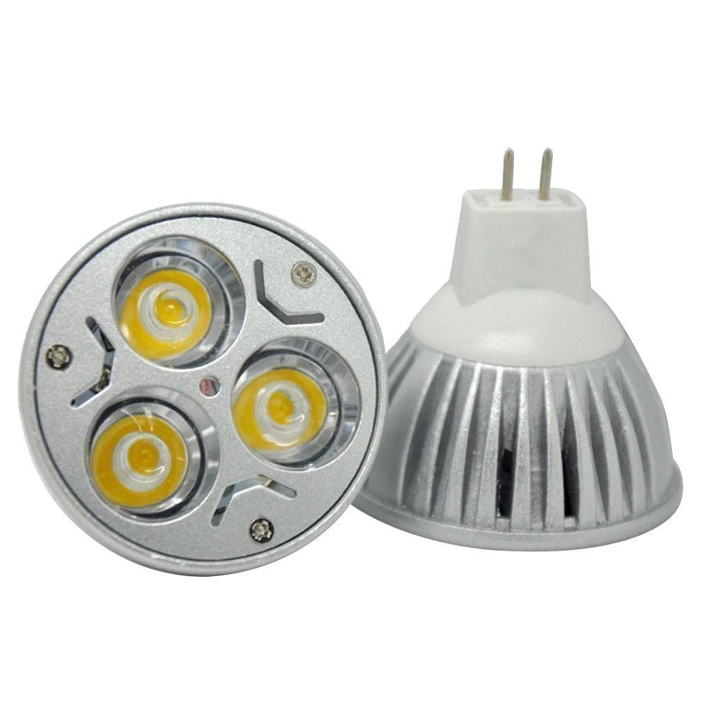 Bombillas LED FBIL 10pcs 12V bombilla de foco LED MR16 Ultra brillante equivalente halógeno de vatios (blanco cálido)|bulb 12v|bulb 12v 3wbulb - AliExpress