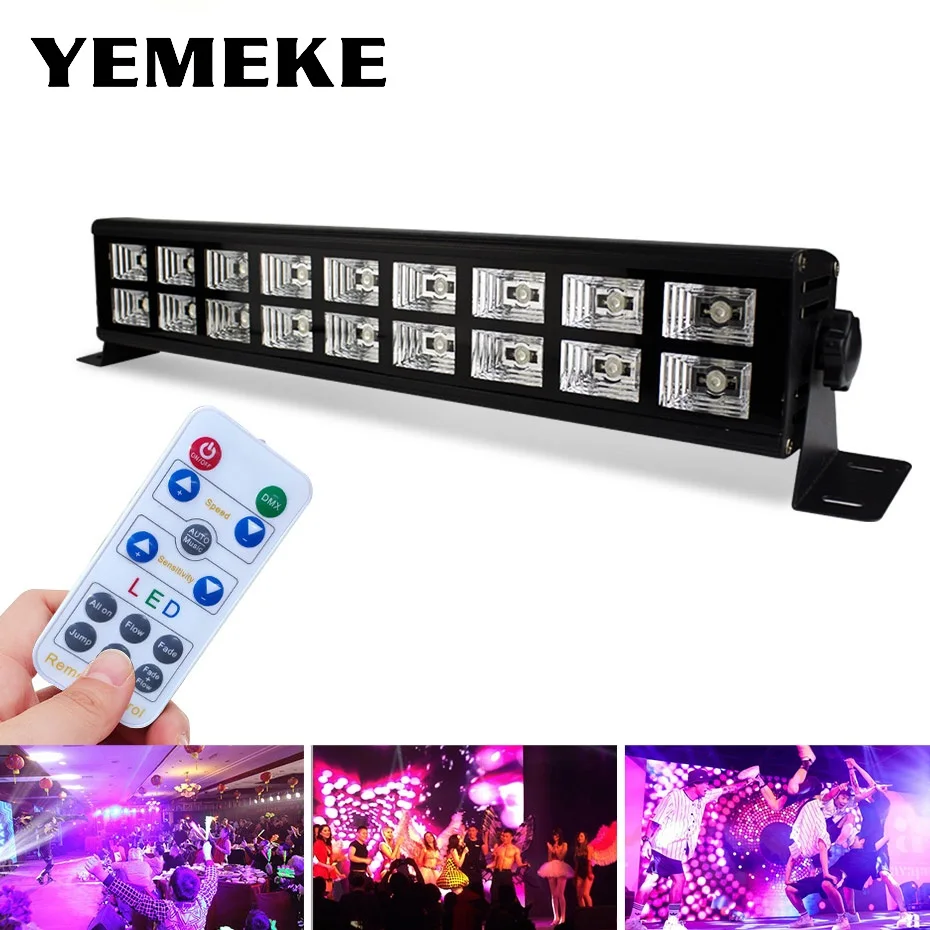 

9/18 LEDs Disco UV Bar Lights Party Dj Lamp DMX512 LED Stage Light Laser Projector Stage Lamps Club Dancing Effect Lighting