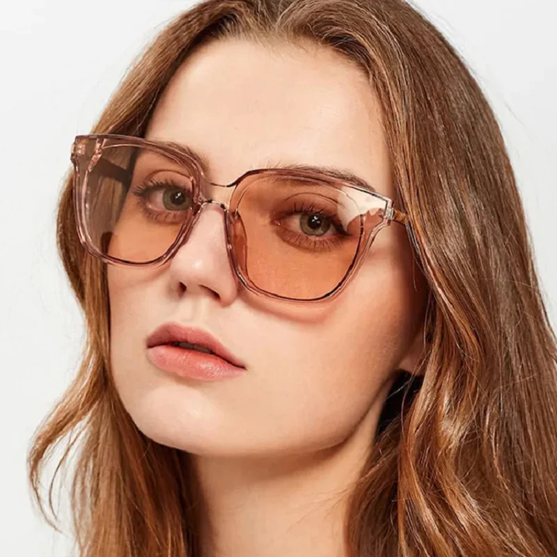 

2019 Newest Big Square Sunglasses Women Luxury Brand Designer Cat eye Sun Glasses Female Vintage Shades Eyewear Zonnebril dames