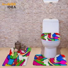 HUGSIDEA набор мягких сидений для унитаза u-образное пальто WC крышка домашний декор ванная комната туалет коврики Closestool Merletto