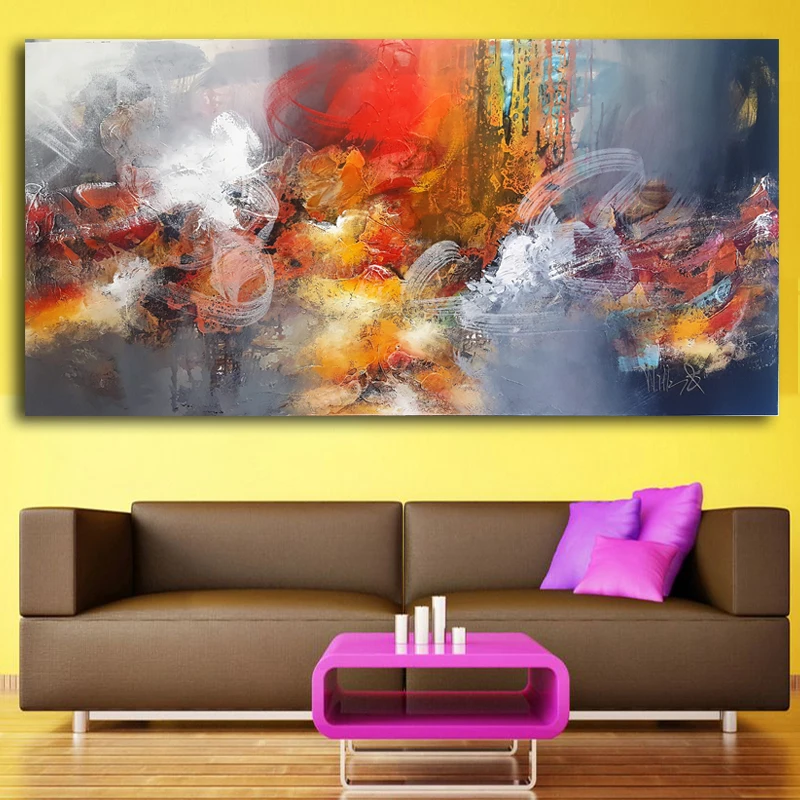 2017-hot-sale-large-size-Iarts-Modern-Abstract-Painting-Colorful-Art-Decor-No-Stretcher-and-No (2)