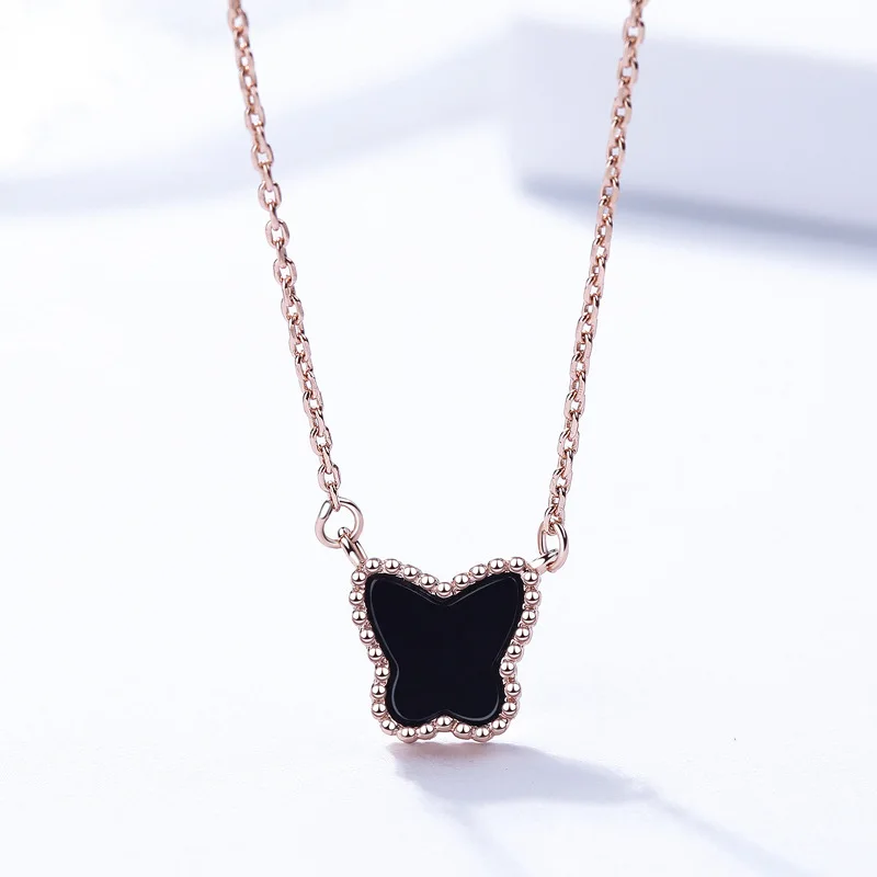 butterfly pendant S925 silver pendant for necklace 2