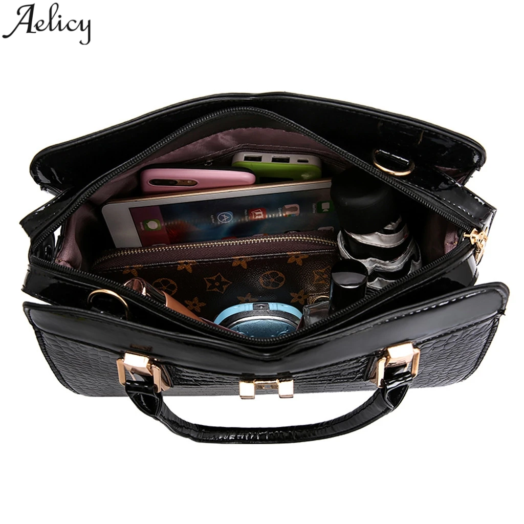 Женская модная однотонная квадратная сумка Aelicy из искусственной кожи