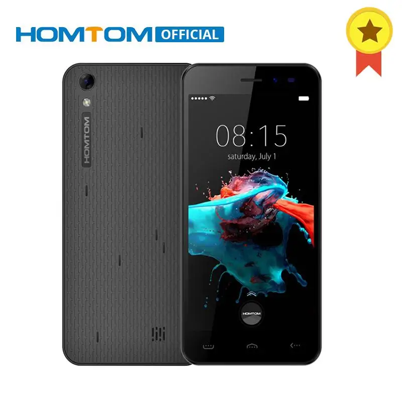 

HOMTOM HT16 MTK6580 Quad Core Smartphone Android 6.0 5.0 Inch HD Screen Cell Phone 3000mAh 1GB RAM 8GB ROM Unlocked Mobile Phone