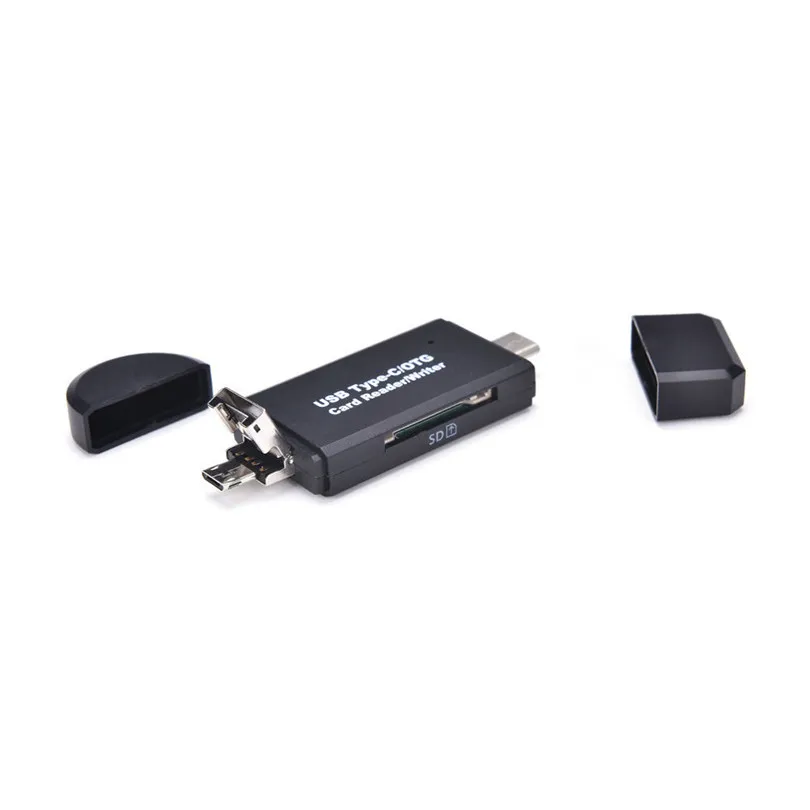 3 в 1 Micro Тип-C USB OTG USB 2,0 адаптер SD/Micro SD Card Reader A30