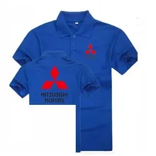 Летняя мужская хлопковая рубашка-поло с короткими рукавами Mitsubishi 4S магазин одежды для клиентов