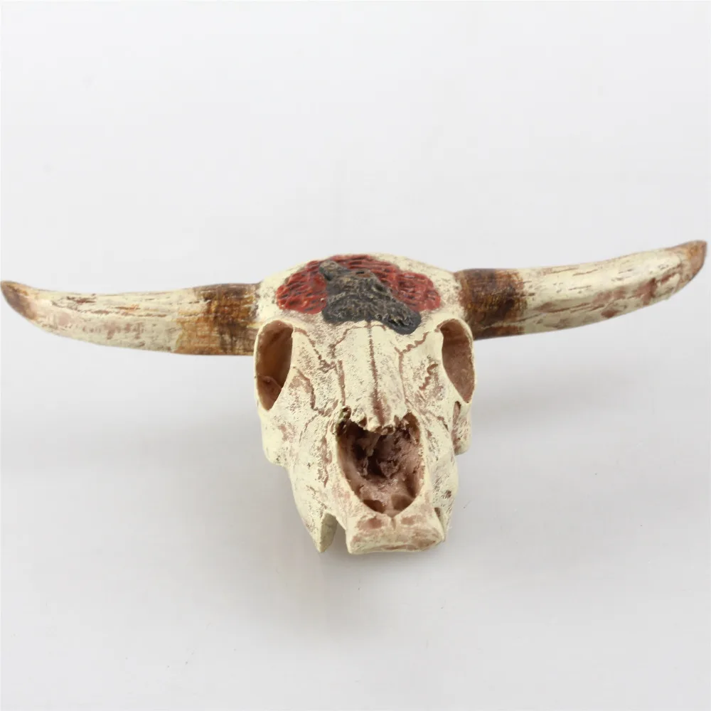 Resin Cow Skull Bull Skull Aquarium Decoration Fish Tank Ornament
