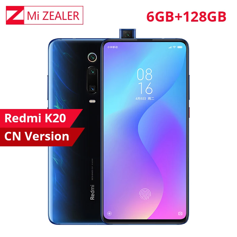 2019 Оригинал Xiaomi Redmi K20 6 39 дюймов ГБ ОЗУ 128 Гб ПЗУ Snapdragon 730 8 + 13 48 Мп тройные задние