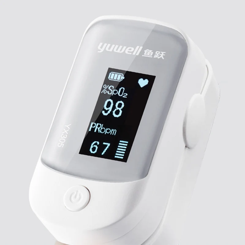 Oiginal xiaomi Yuwell YX305 YX303 Digital Fingertip Pulse Oximeter OLED screen Care for health High-speed sensor Auto power off