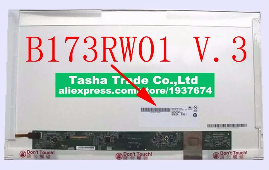 

B173RW01 V.3 V.5 Original New 17.3" LED WXGA++ Glossy HD+ LCD Laptop Screen V3 V5