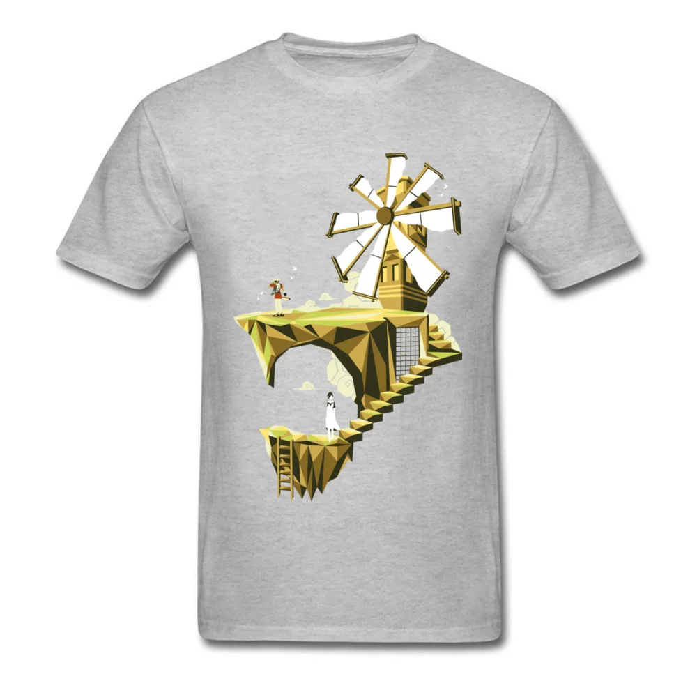 ICO - You were there Oversized Casual Tops Tees Crewneck Cotton Fabric Short Sleeve T Shirt for Adult Tee Shirts Summer/Autumn ICO - You were there grey