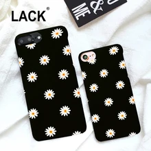 

LACK Slim frosted Lovely Daisy Flower Case For iphone X Case For iphone 5S SE 6S 7 8 Plus Floral Pattern Phone Cases Back Cover