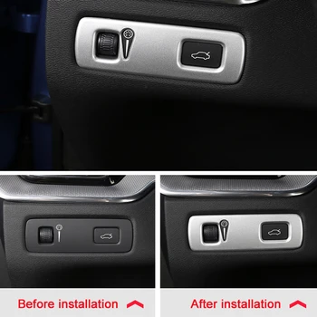 

For Volvo XC60 2018 2019 ABS Matte Car sticker teft middle control box decoration Cover Trim car styling auto accessories 1pcs