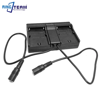 

Dual NP-F970 Input Dual DC 5525 Output Battery Holder Adapter for Nikon Canon Panasonic Sony Camera Camcorder Monitor Lighting