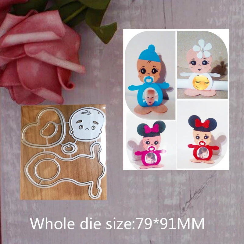 

BABY Carbon steel Cutting Dies Stencil Craft for DIY Creative Scrapbook Cut Stamps Dies Embossing Paper Hand Craft 7.9*9.1 CM
