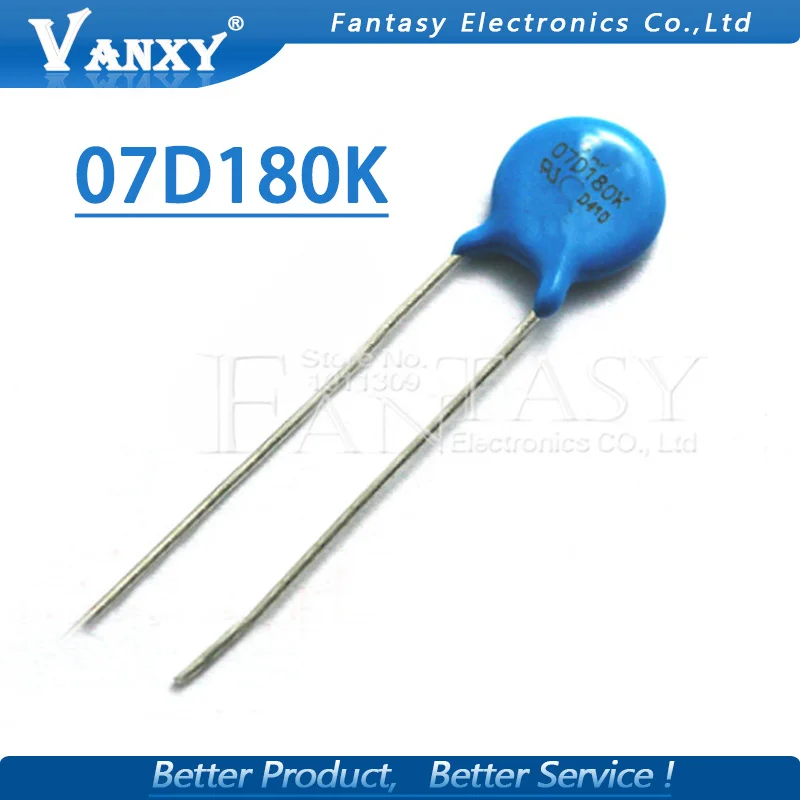 20 штук Варистор 07D180K 18V piezoresistor 7D180K 07D180