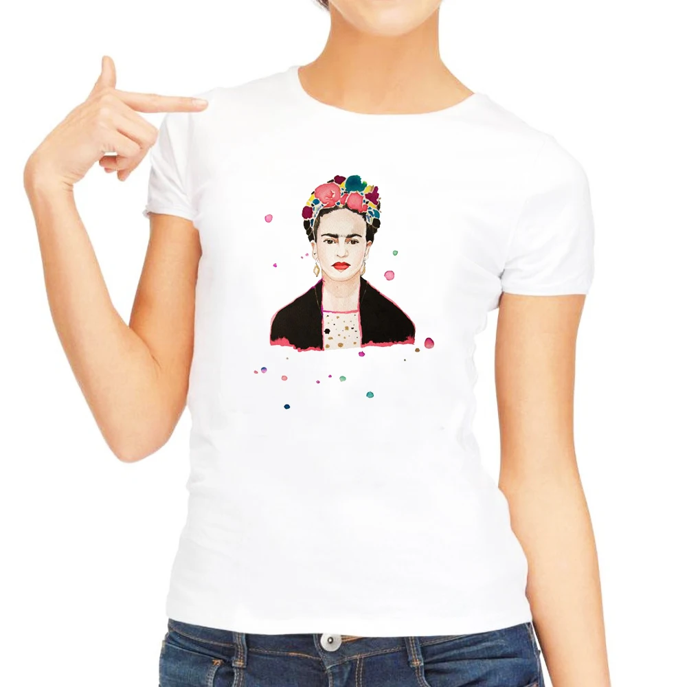 2019 New Oil Painting T-Shirt Summer Shirt Women Feminist T shirt Mexican Folk Artist Tee plus size Tops for Girl Laidies 2019 New Oil Painting T-Shirt Summer Shirt Women Feminist T shirt Mexican Folk Artist Tee plus size Tops for Girl Laidies