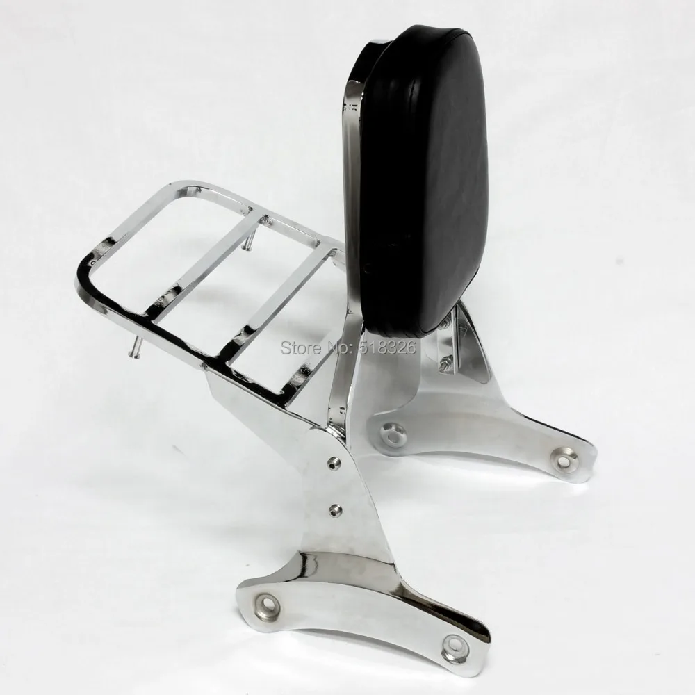 BACKREST SISSY BAR W/LUGGAGE RACK For Honda Shadow ACE VT400 1992 1998