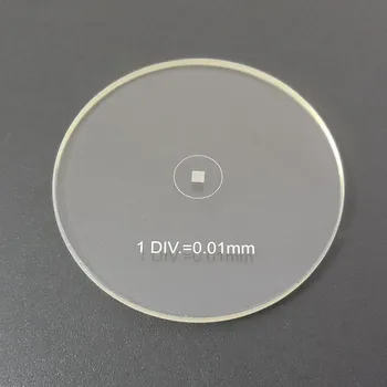 

DIV=0.01 Microscope Grid Eyepiece Micrometer for Stage Micrometer Calibration