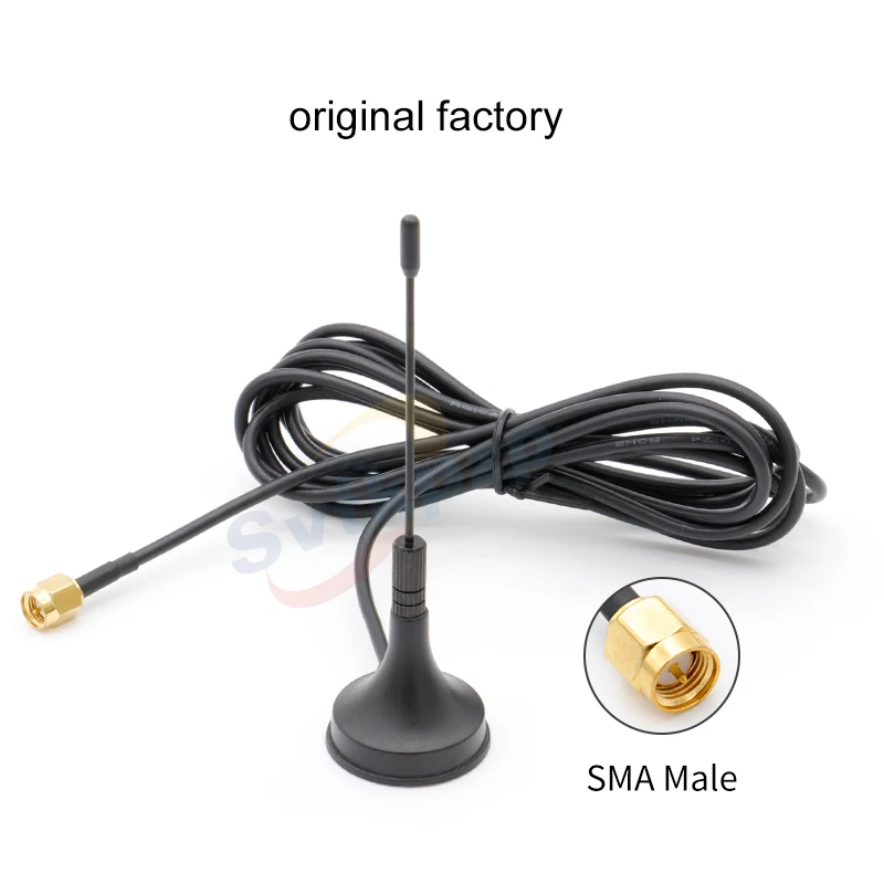 Universal Magnetic Base Sucker GPRS/GSM Antenna 900-1800MHz Male SMA Antennas with Extension Cable RG174
