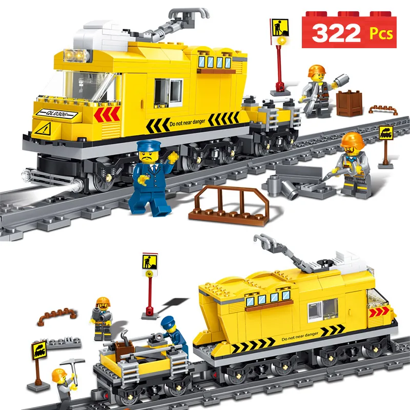 

Train Rails Series Model Building Blocks Gallop City Train Tracks Set Block Bricks Designer Kids Toys Gift Compatible Legoed